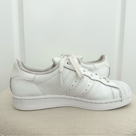 Adidas Superstar All White Sneakers - Picture 5 of 13